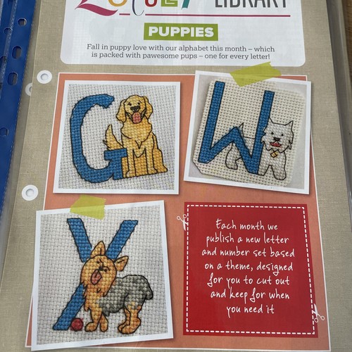 Cross stitch chart puppies - cross,