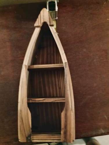 Nautical wooden row boat wall - nautical,