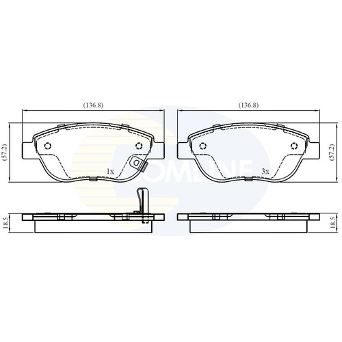 Brake pads set - brake,
