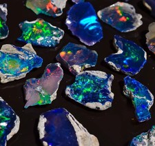 Black opal rough lot