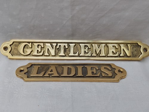 Two solid brass gentlemen - two,