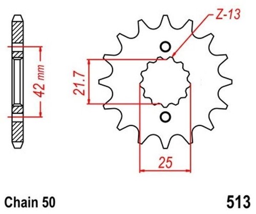 Pinion 18t pitch 530 for - pinion,