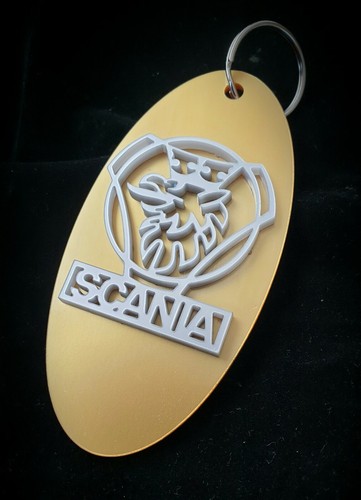 Scania golden griffin badge - griffin,