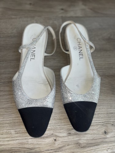 Chanel strass crystal cap toe - crystal,
