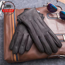 New Men'S 100% Sheepskin