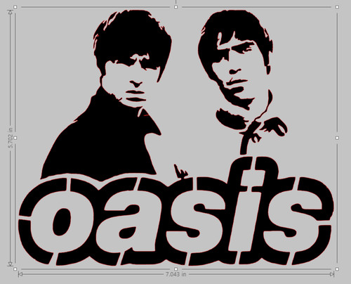 Oasis decal car - oasis, sticker