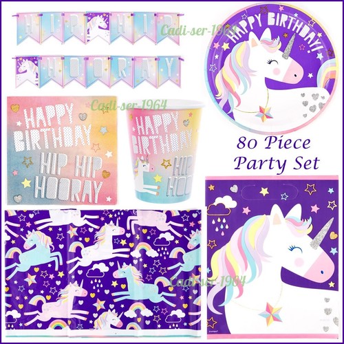 Unicorn party tableware - tableware, &