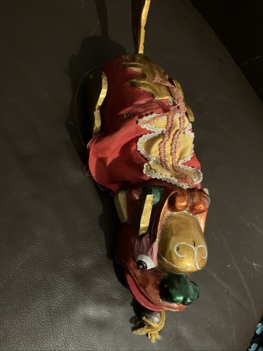 Chinese wooden puppet dragon - wooden,