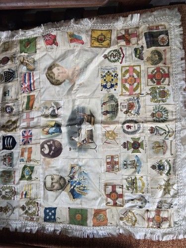 Antique military silks - military,