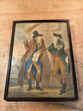 Vintage Painting Two Gentlemen