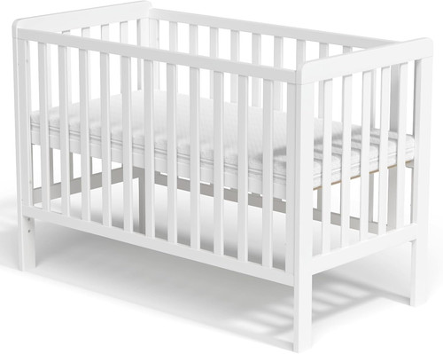 Wooden baby cot with - wooden, aloe
