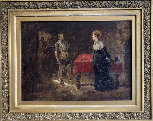 Antique oil painting john - antique,