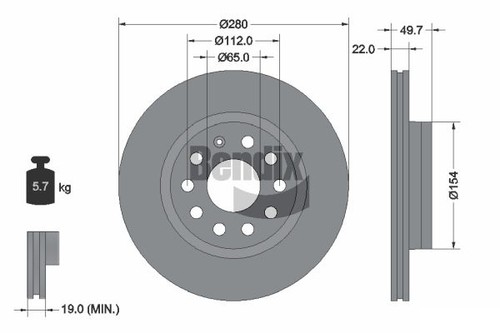 Pcs bendix braking - pcs, bds1006hc