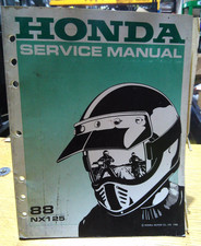 1988 HONDA NX125 SERVICE MANUAL