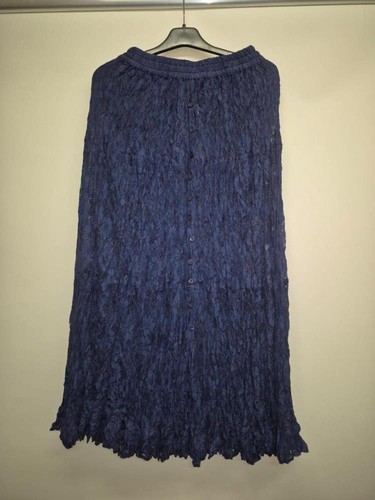 Long navy skirt - (her, style)
