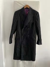 VIVIENNE WESTWOOD FOR VIRGIN ATLANTIC Black 75% Wool Over Coat Size 32 L