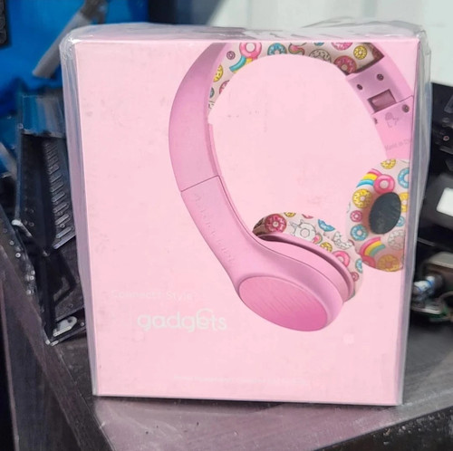 Headphones pink emoji - pink, kids