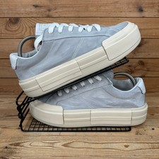 Converse Trainers Mens Size UK 9.5 Cruise Grey Beige Suede Platform Light Shoes