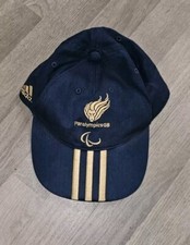 Adidas 2012 London Olympics TEAM GB Embroidered Logo Strap Back Cap Hat
