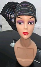 Elegant African occasion design Auto Gele Plated 100% Aso Oke
