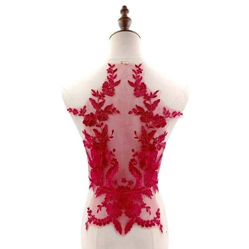 Floral embroidery tulle - embroidery, sewing