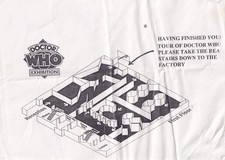 Original DAPOL Doctor Who Llangollen Exhibition / Experience Map