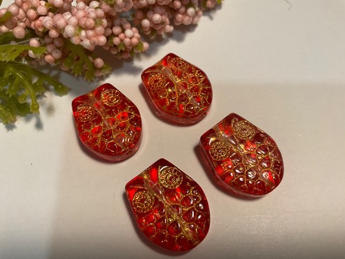 Beautiful 4pcs czech glass - beautiful,