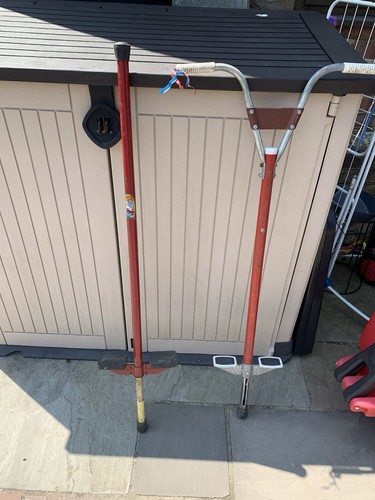 Vintage pogo sticks - sticks, x