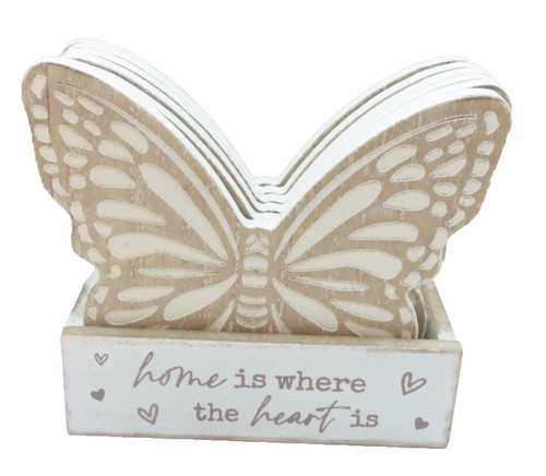 Butterfly coasters with - butterfly,