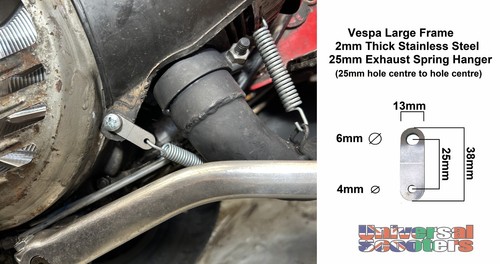 Vespa exhaust spring mounting - vespa,