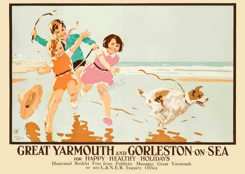 Vintage railway poster great - railway,