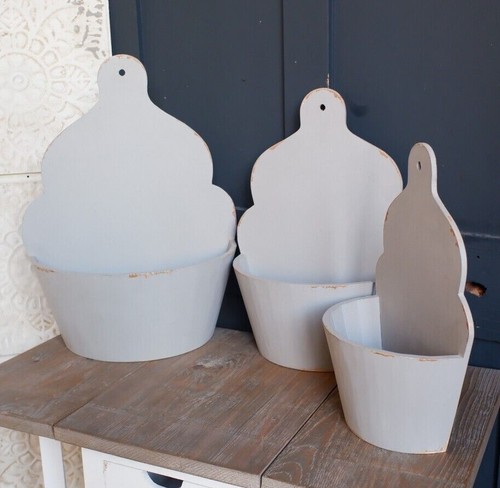 New rustic grey wood - wood, planter
