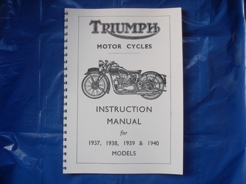 Triumph pre war instruction - triumph,