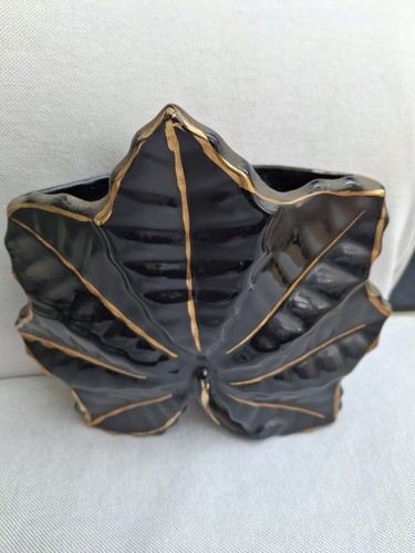 Mid century black gold leaf - mid-century,