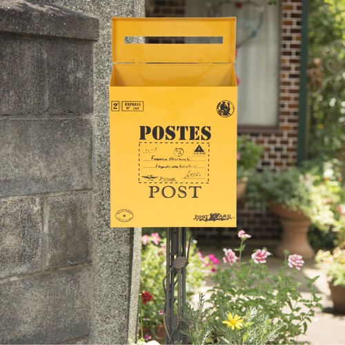 Antique letter box wall mount - antique,