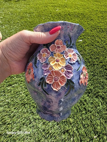 Blue floral vase cottage core - floral,