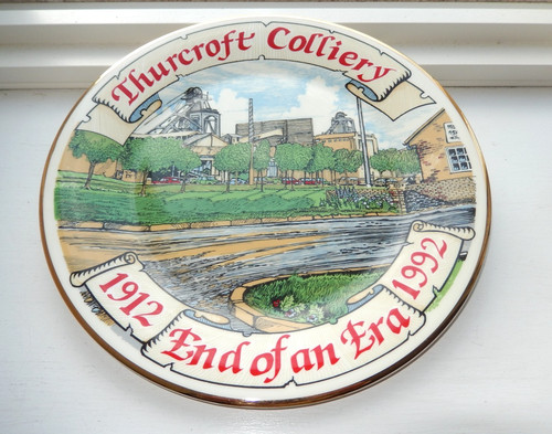 Thurcroft colliery plate - colliery,