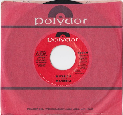 Mandrill never die polydor - never,