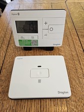 Drayton Digistat Dual-Channel RF Programmable Room Thermostat - White (RF902)