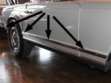 Chrome trim set with bumper