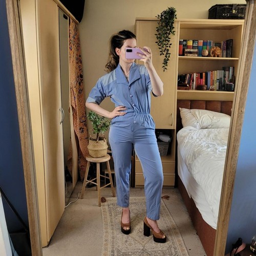 Vintage 80s blue - 80s, boilersuit