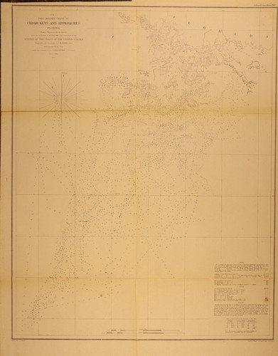1854 nautical chart coast - 1854, u.s.
