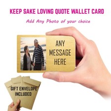 Personalised Photo Text Wallet