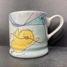 Vintage 2005 Whittard of Chelsea Easter chicks flying a kite ceramic mug
