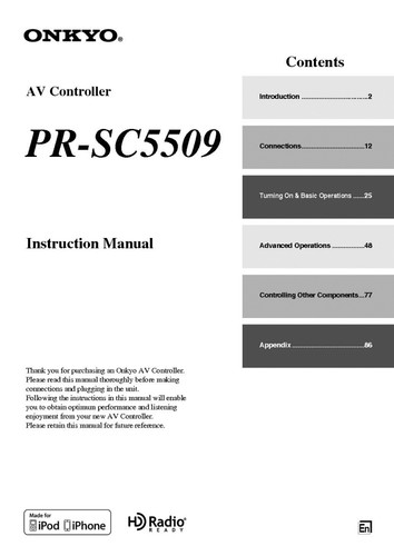 Onkyo integra sc5509 av - onkyo,
