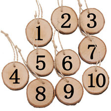 Wooden 1-10 Digital Number Hanging Craft Wedding Home Furnishing Decoration