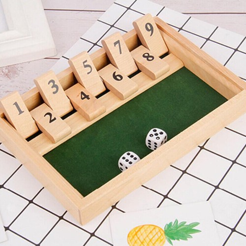 Shut the box game wooden - the,