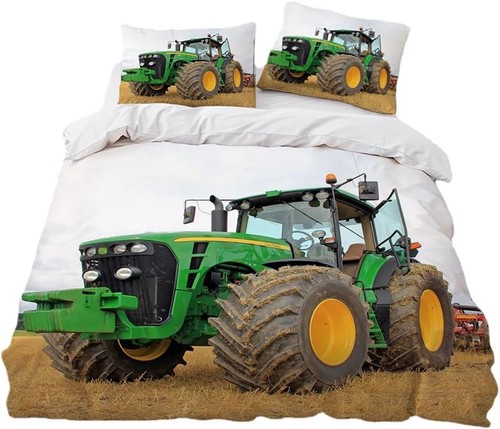 Farm tractors duvet cover set - farm,