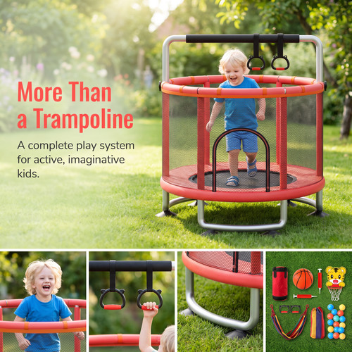 5ft outdoor trampoline safety - outdoor,
