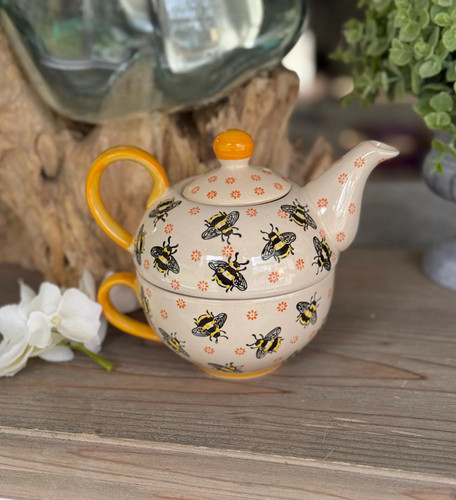 Bee happy tea - happy, teapot